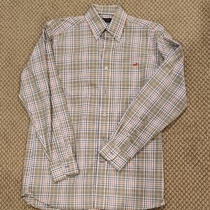 Souther Marsh Men's Plaid Button down wrinkle free sz S, LIKE NEW